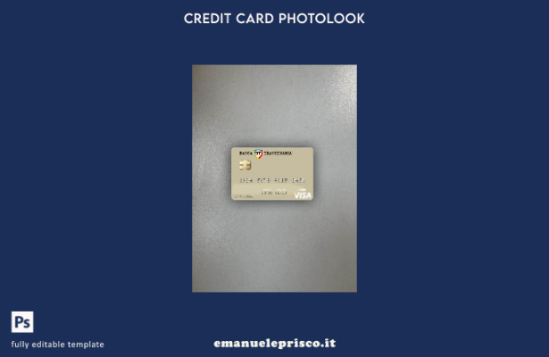 modello frontale photolook della carta di debito visto Romania Banca Transilvani