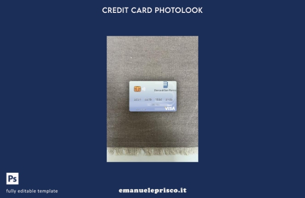 modello frontale photolook della carta di debito visto San Marino Banca di San M