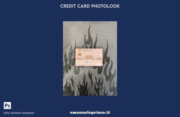 modello frontale photolook della carta di debito visto Skopje della Macedonia de