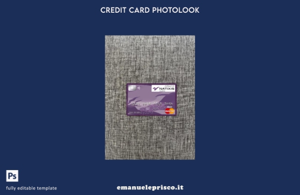 modello frontale photolook della carta master della banca Algeria Natixis algeri