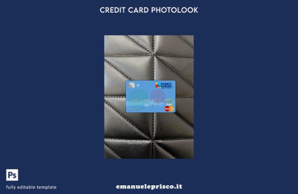modello frontale photolook della carta master della banca Bolivia Banco Union st