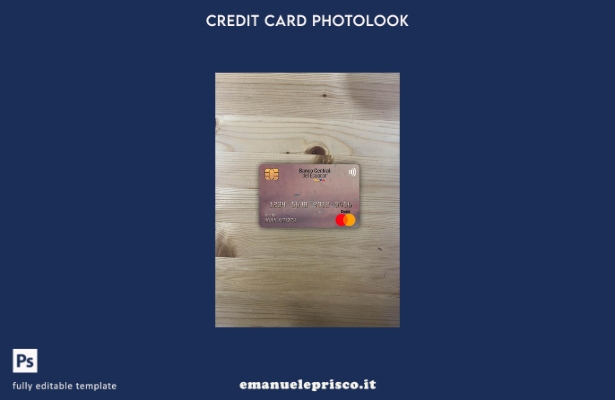 modello frontale photolook della carta master della banca centrale dell'Ecuador