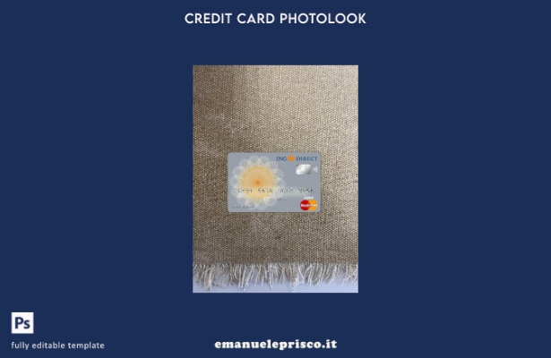 modello frontale photolook della carta principale della banca Australia Ing Dire