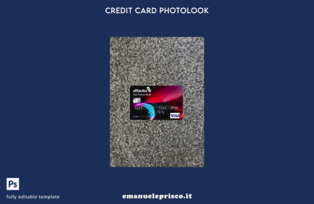 modello frontale photolook della carta visto Algeria Banque AlBaraka Algérie sti