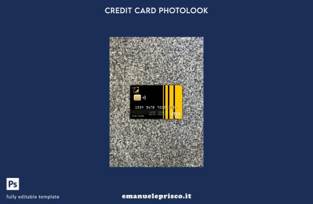 modello frontale photolook della carta visto Ciad della banca commerciale Ciad s