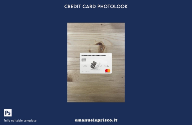 modello frontale photolook mastercard Algeria Crédit Populaire d'Algérie stile v