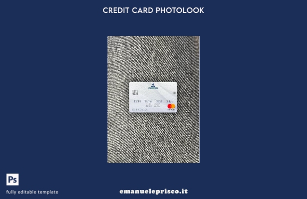 modello frontale photolook mastercard Atlasmont Bank stile verificato Montenegro