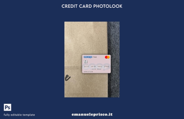 modello frontale photolook mastercard Estonia Coop Pank stile verificato