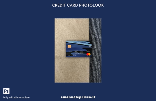modello frontale photolook mastercard Guinea Fibank stile verificato