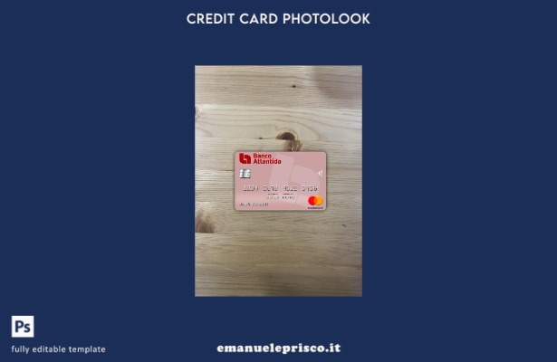 modello frontale photolook mastercard Honduras Banco Atlantida stile verificato