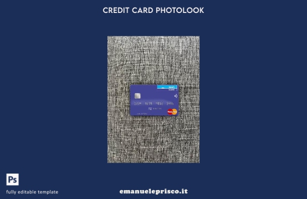 modello frontale photolook mastercard Israel Bank Leumi in stile verificato