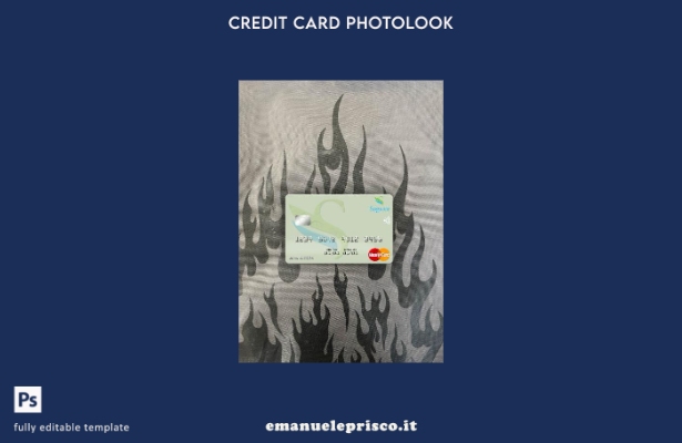 modello frontale photolook mastercard Jamaica Sagicor Bank in stile verificato