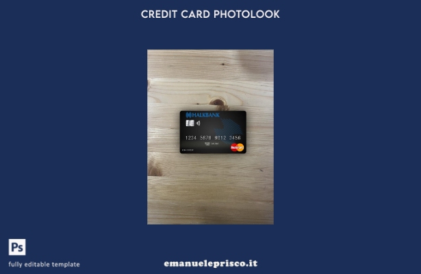 modello frontale photolook mastercard Macedonia Halkbank AD Skopje stile verific