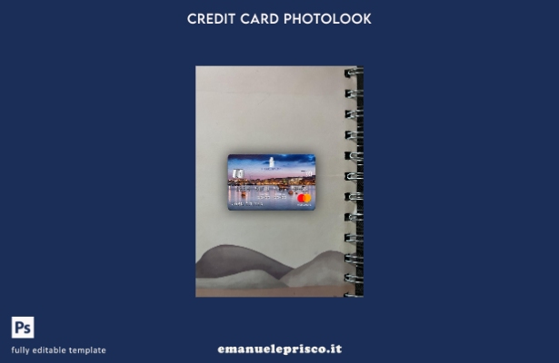 modello frontale photolook mastercard Malta Lombard Bank in stile verificato