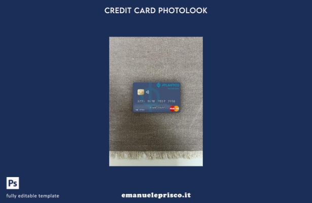 modello frontale photolook mastercard Namibia Banco Atlantico stile verificato