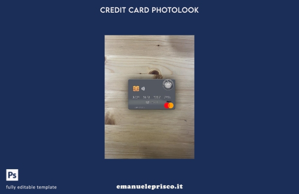 modello frontale photolook mastercard Nauru Bank of Nauru stile verificato