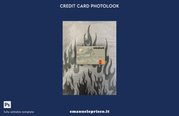 modello frontale photolook mastercard Odeabank Turchia stile verificato