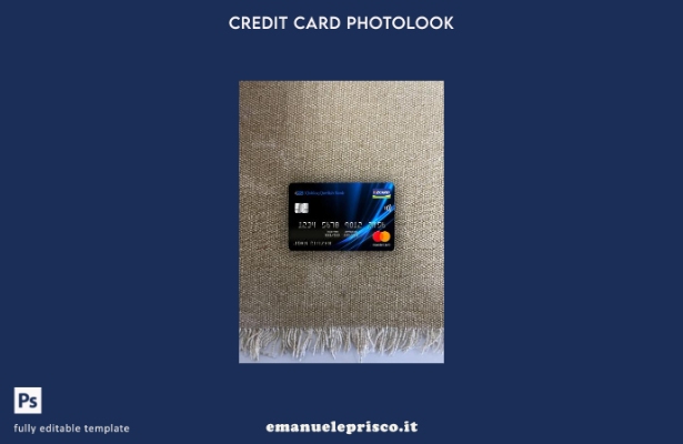 modello frontale photolook mastercard Qishloq Qurilish Bank stile verificato del