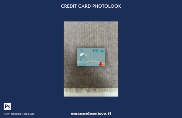modello frontale photolook mastercard Russia Bank ZENIT stile verificato