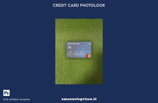 modello frontale photolook mastercard USA Ameriprise Bank in stile verificato