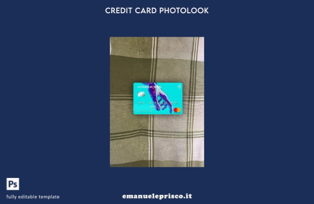 modello frontale photolook mastercard USA Citigroup Bank in stile verificato