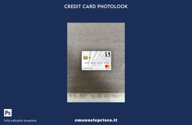 modello frontale photolook mastercard USA First Bank of Wiki in stile verificato