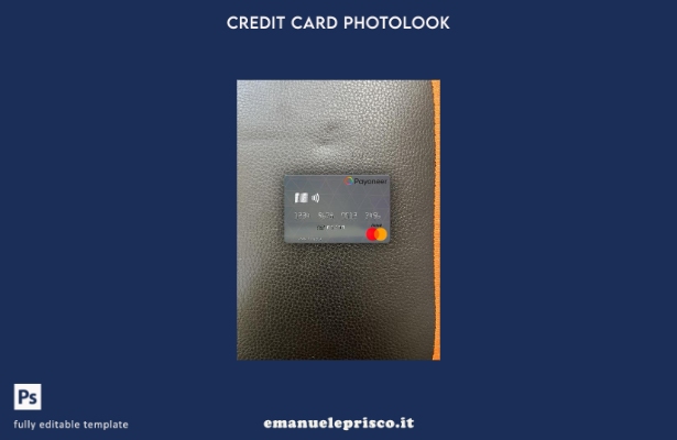 modello frontale photolook mastercard USA Payoneer in stile verificato