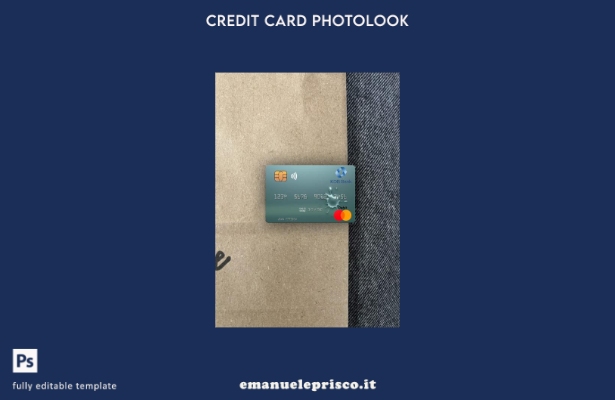 modello frontale photolook mastercard Uzbekistan KDB Bank in stile verificato