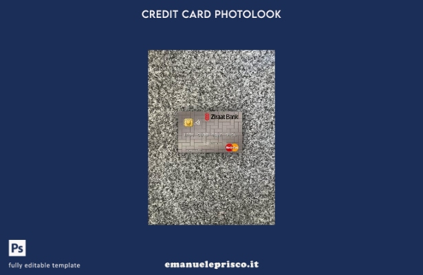 modello frontale photolook mastercard Uzbekistan Ziraat Bank in stile verificato