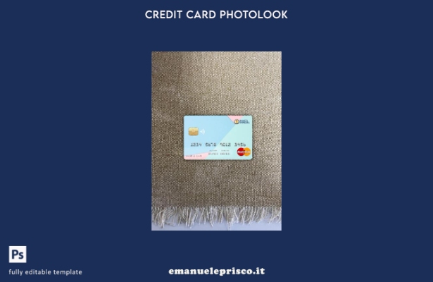 modello frontale photolook mastercard banca Costa Rica Improsa stile verificato