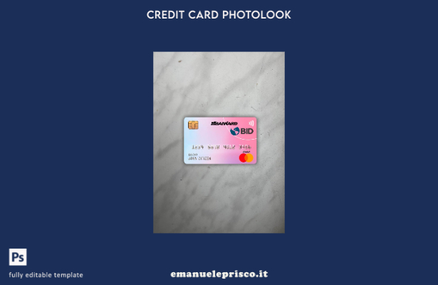 modello frontale photolook mastercard banca Ecuador Banco Interamericano de desa