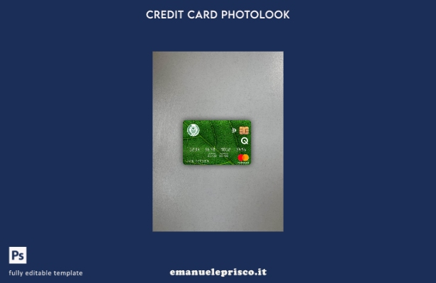 modello frontale photolook mastercard banca Iraq Rafidain stile verificato