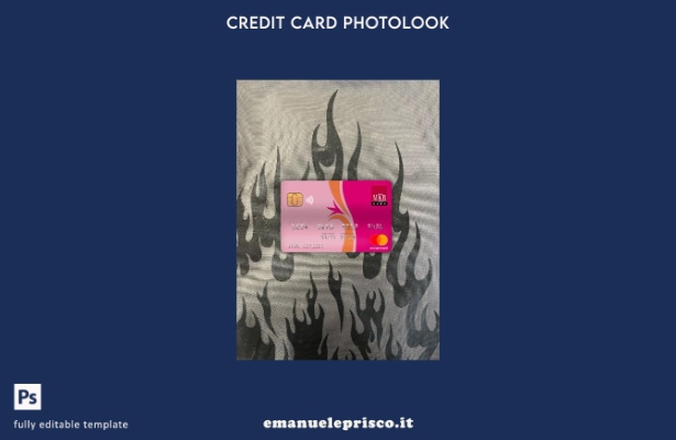 modello frontale photolook mastercard banca Ungheria MKB stile verificato