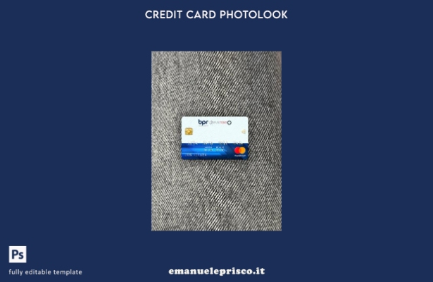 modello frontale photolook mastercard bancario Ruanda BPR stile verificato