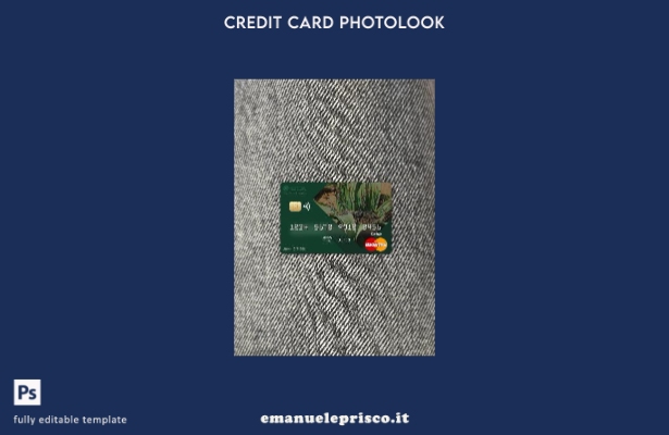 modello frontale photolook mastercard dell'Angola Comercial Bank in stile verifi