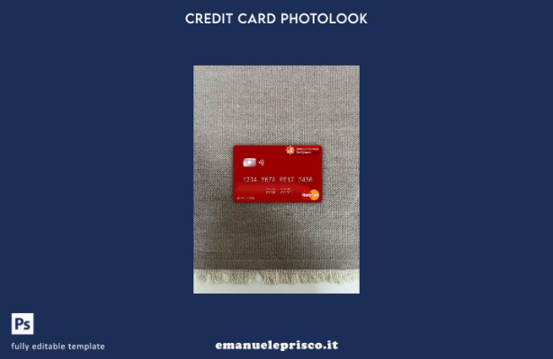 modello frontale photolook mastercard della Banca Centrale di Gibuti in stile ve
