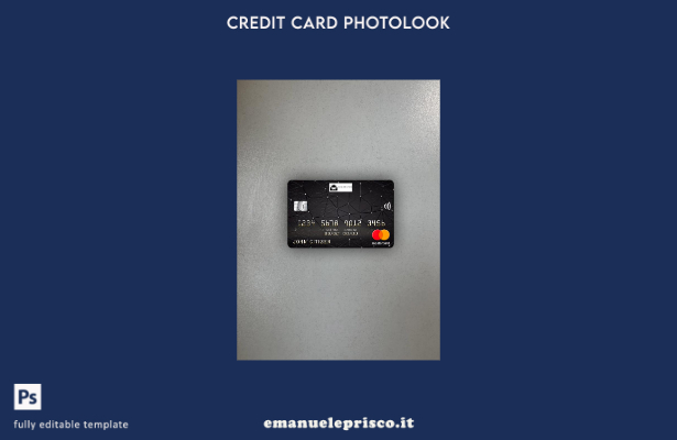 modello frontale photolook mastercard della Banca di Aston stile verificato del