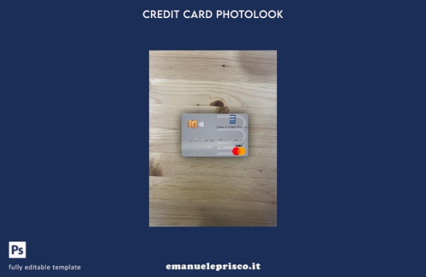 modello frontale photolook mastercard della Banca di San Marino stile verificato