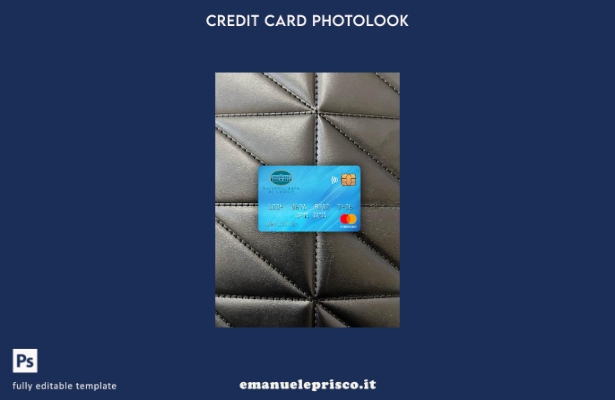 modello frontale photolook mastercard della Banca nazionale greca in stile verif