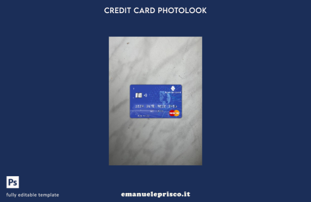 modello frontale photolook mastercard della Barbados Republic Bank in stile veri
