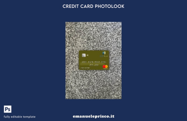 modello frontale photolook mastercard della Guinea Equatoriale stile verificato