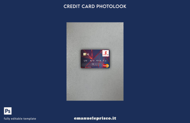 modello frontale photolook mastercard della Guyana Bank of Nova Scotia in stile