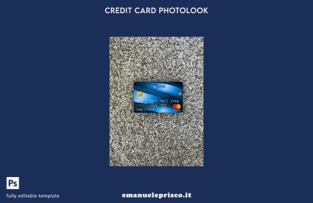 modello frontale photolook mastercard della Laos Joint Development Bank in stile