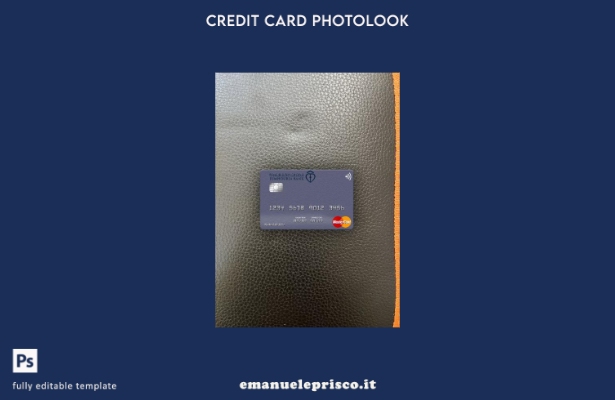 modello frontale photolook mastercard della Libia Jumhouria Bank in stile verifi