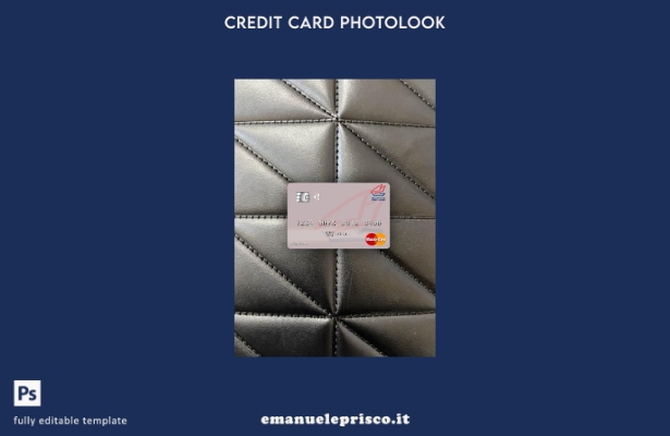 modello frontale photolook mastercard della Syria Gulf Bank in stile verificato