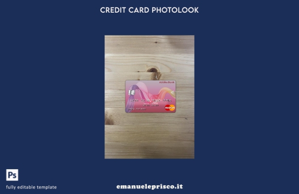 modello frontale photolook mastercard della banca Addiko stile verificato Bosnia