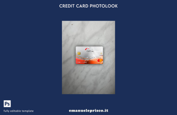 modello frontale photolook mastercard della banca Kuwait Boubyan in stile verifi