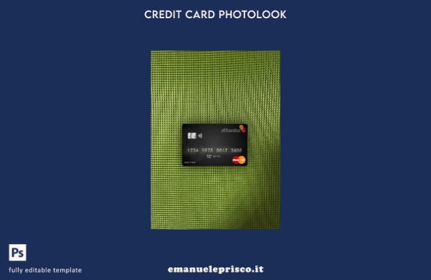 modello frontale photolook mastercard della banca Pakistan Al Baraka stile verif