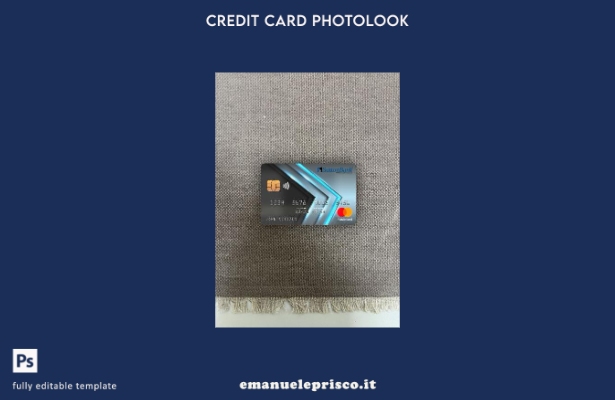 modello frontale photolook mastercard della banca USA Ohio SUTTON in stile verif