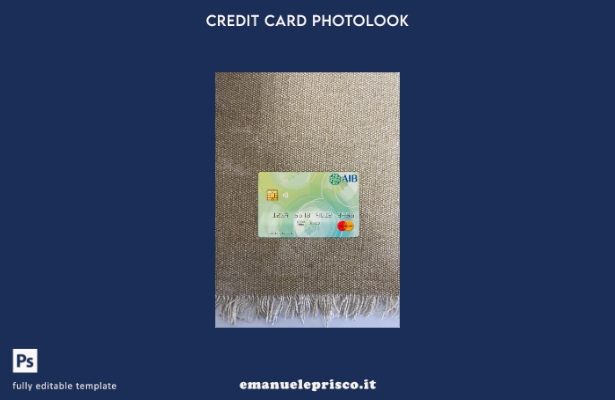 modello frontale photolook mastercard della banca internazionale dell'Afghanista